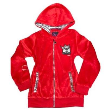 Imagem de BLUSA MOLETOM INFANTIL MENINA COM CAPUZ PREMIUM OLYNS-Feminino