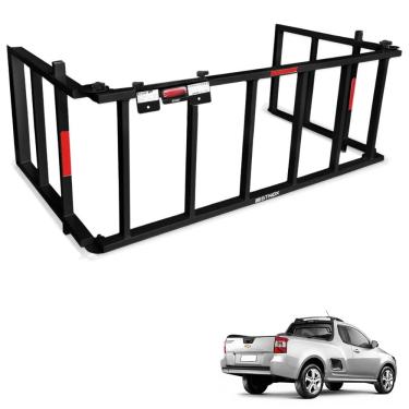 Imagem de Extensor de Caçamba Montana 2011 a 2021 Rampa Preto Gtnox