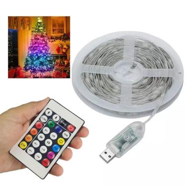 Imagem de Fita Led Smart Aplicativo App Celular 20 Metros Cores Rgb Ajustavel Fio De Fada Pisca Pisca