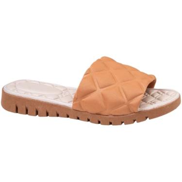 Imagem de Tamanco Feminino Ortopédico Macio e Ultra Confortável, Chinelo, Via Angel 7602 (Caramelo, BR, Adulto, Numérico, 40)