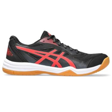 Imagem de ASICS T nis masculino de v lei Upcourt 5, Preto/vermelho cl ssico, 11.5