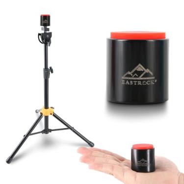 Imagem de EASTROCK Mini Practice Drum Pad com suporte, 4 cm, silenciosa, tambor de silicone para iniciantes, preto