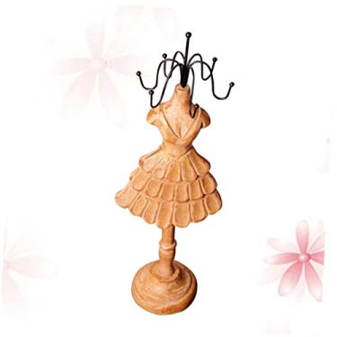 Imagem de Suporte para joias Expositor de joias Organizador de joias de mesa Mesa Expositor de joias Boneca Porta joias Brincos Costas para pregos Rack de joias de resina Metal Vintage Mercearia/30