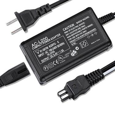 Imagem de Carregador adaptador de alimentação CA compatível com Sony Handycam DCR-SX40 DCR-SX44 DCR-SX45 DCR-SX63 DCR-SX65 DCR-SX85 DCR-SR42 DCR-SR45 DCR-SR46 DCR-SR47 DCR-SR62 DCR-SR68 DCR-SR68 DCR-SR68 DCR-SR68 DCR-SR62 DCR-SR68 DCR-SRCR-SR20 Câmera de vídeo digital 0 DCR-SR300