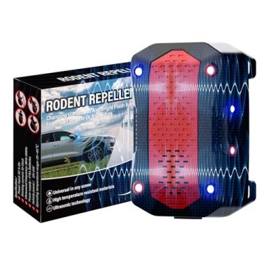 Imagem de Repelente ultrassônico de roedores, mouse plug-in de rato, morcego, esquilos, repelente de gambás para carro com bateria sob o capô, mantém os ratos fora dos motores de carros, ambientes internos
