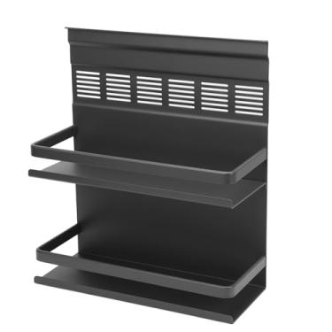 Imagem de Organizador da Cremalheira da Especiaria da Montagem na Parede, Cremalheira de Armazenamento do Tempero da Liga de Alumínio da Multi Camada para a Cozinha Com Economia de Espaço