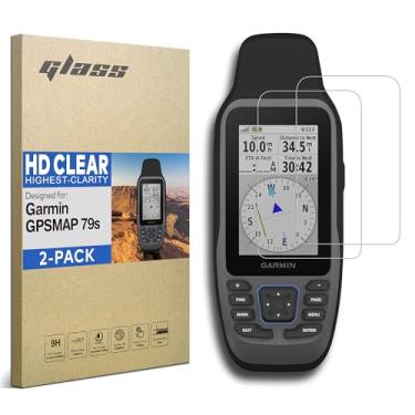 Imagem de INNOSURE [Pacote com 2] Protetor de tela de vidro temperado premium para navegador portátil Garmin GPSMAP 79s tela sensível ao toque de 3 polegadas antiarranhões/impressões digitais (HD Clear)