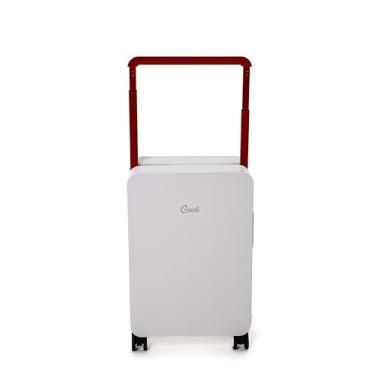 Imagem de Mala de Bordo, Medidas Permitidas Anac, 3 Camadas Policarbonato, Cadeado TSA, Rodas Deslizantes, Haste Larga Alumínio (Branco, Único)