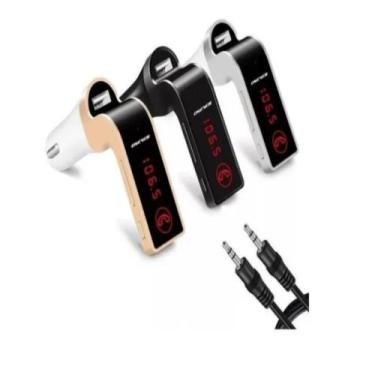 Imagem de Transmissor Fm Usb Adaptador Bluetooth Para Carros Standard Musicas e 