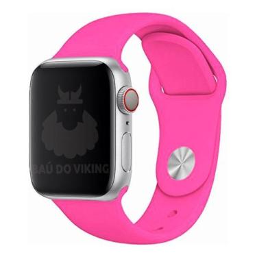 Imagem de Pulseira Sport ML Pink Compatível com Apple Watch 44mm - Baú do Viking