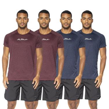 Imagem de Kit 4 Camisetas Dry Alpha Co Masculina-Masculino
