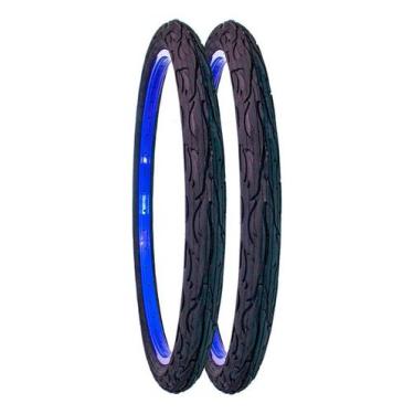 Imagem de Par Pneu Bike Kenda Flame Aro 24x2.125 Balão Slick Bicicleta, Kenda Fl