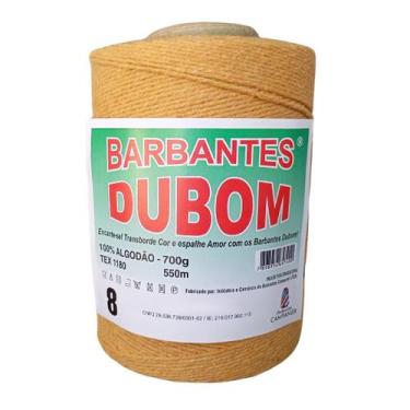 Imagem de Barbante Dubom Mostarda - 700Gr - Fio 8 - 550m - Barbantes Dubom