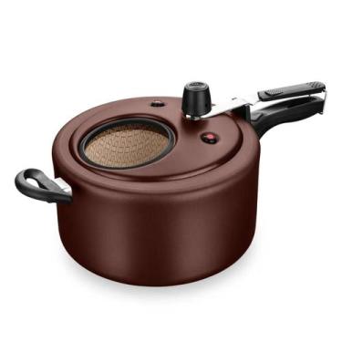 Imagem de Panela de Pressão com Visor Superior 25cm 6,0L Chocolate 9190 Mta, 919