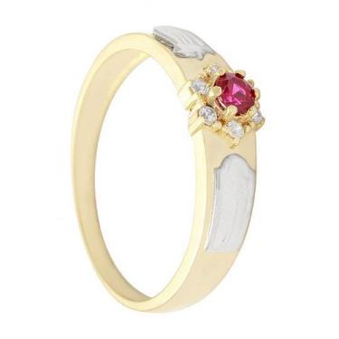 Imagem de Anel  de  ouro  18 k  formatura . - Elegancy Joias, 19