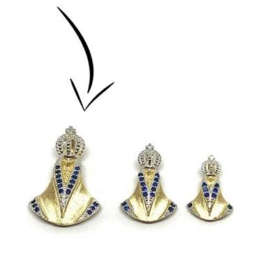 Imagem de Pingente de ouro 18k Nossa Senhora Aparecida - Elegancy Joias