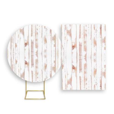 Imagem de Painel De Festa Redondo 1,50x1,50 + Painel Vertical 1,50x2,20 - Efeito
