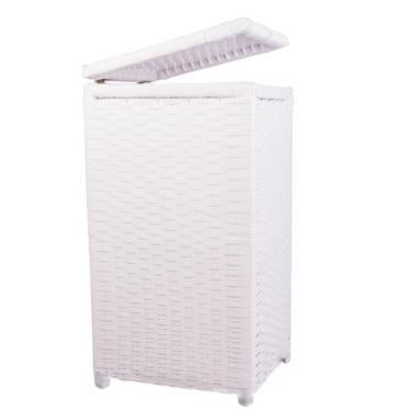 Imagem de Cesto de Roupa Fibra Sintética Tipo Vime Junco 45 Litros 30x30x60 - ar