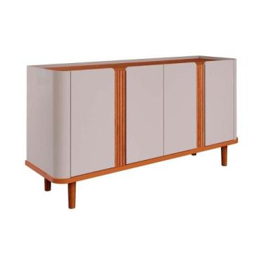 Imagem de Buffet de Sala Jantar Eva 4 Portas Cinamomo/Off White - Cimol