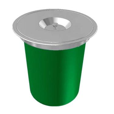 Imagem de Lixeira De Embutir Redonda 12L Aço Inox - Franke