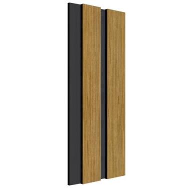 Imagem de Painel Ripado Poliestireno EspaçoWall Curupixa Black 12,2cm x 260cm, C