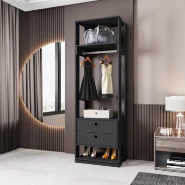 Imagem de Closet Aberto Titan Guarda Roupa Organizador Com Gavetas - Móveis Leão