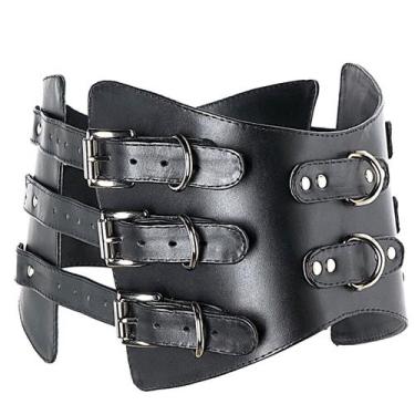 Imagem de Corset Underbust Couro Legítimo Afina Cintura Plus Size Dominadora - P