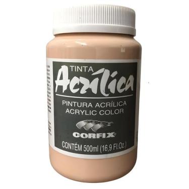 Imagem de Tinta Acrílica Corfix 500ml G1 Escolha a Cor , AMARELO NáPOLES CARNE