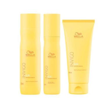 Imagem de Kit Wella Professional Invigo Sun - Shampoo e Condicionador e Leave In