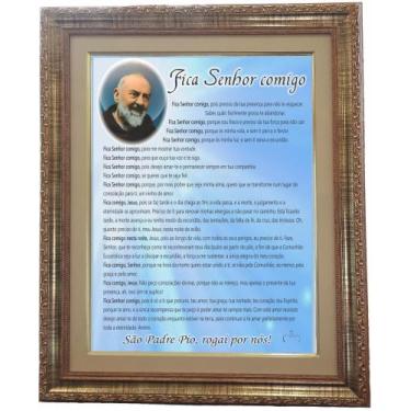 Imagem de Quadro São Padre Pio, Oração Fica Comigo, 01, 53x43 Angelus