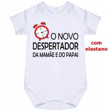 Imagem de body bebê o novo despertador da mamãe e do papai cód 1365 - nick aloha