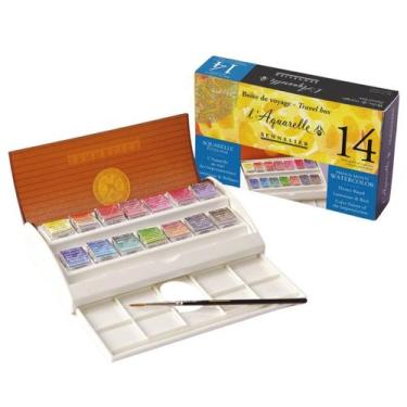 Imagem de Tinta Aquarela Sennelier L'Aquarelle Extra Fine 14 Cores, L'Aquarelle