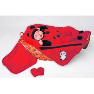 Imagem de Kit Saída De Maternidade - 5 Peças Luck Panda Menino - Lalu enxovais, 