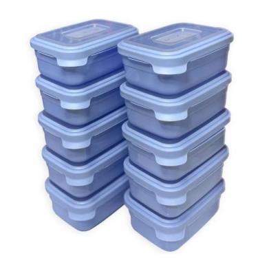 Imagem de kit 10 Marmitinhas 500ml - Freezer & Microondas - Helsim