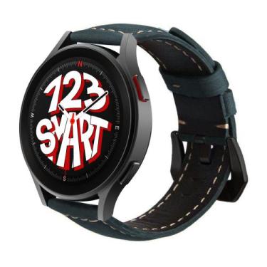 Imagem de Pulseira de Couro para Galaxy Watch 5 Watch5 Pro 40mm 44mm 45mm - Azul