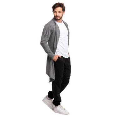 Imagem de Cardigan Masculino Swag Kimono Sobretudo Blusa De Frio Manga Longa Ca2