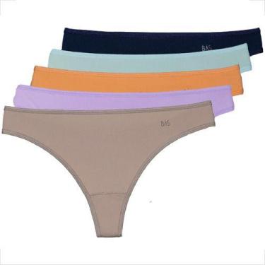 Imagem de Kit 5 Tanga Fio Feminina Conforto Estilo Sensual Atacado - Básica Lind