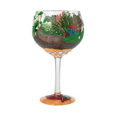 Imagem de Enesco Designs by Lolita Rainforest Terrarium Copa Copo artesanal para coquetel, 680 g, multicolorido