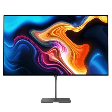 Imagem de DOUGH Spectrum Black 32 4K 240Hz Dual-Mode OLED Matte Monitor com suporte