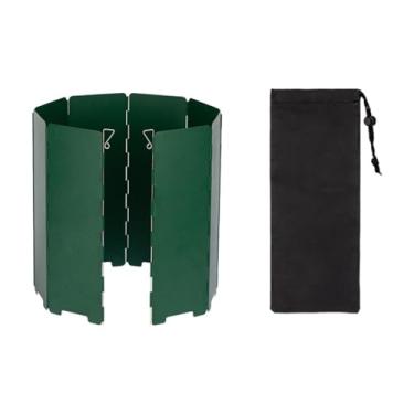 Imagem de Amagogo Protetor de Vento para Fogão Portátil em Acampamento, Verde