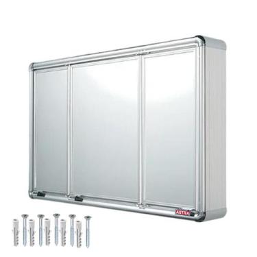 Imagem de Armário Para Banheiro Alumínio Não Enferruja Lbp14s Astra