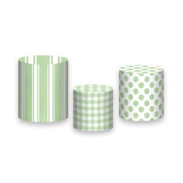 Imagem de Trio De Capa Cilindro - Verde Candy Aquarela 007 - Via Cores