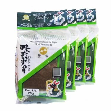 Imagem de Alga Okazu Nori Aperitivo 20g 8x9cm Shinsen (kit Com 4)