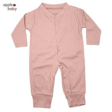 Imagem de Macacão longo rosa camélia - basic apple baby, G
