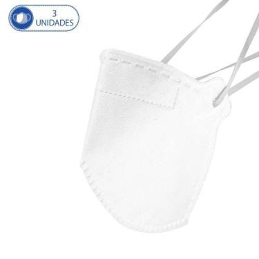 Imagem de 3 Máscaras Hospitalar Descartável M.F.Q PFF2-S Branca