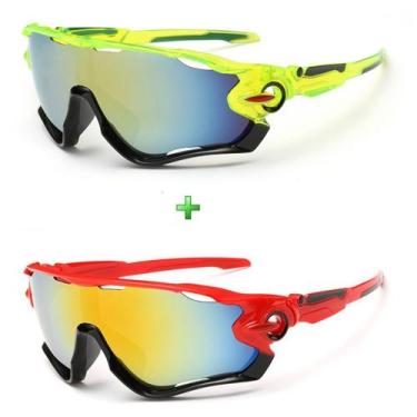 Imagem de Óculos Bike Ciclismo Lentes Espelhadas Speed Kit 2 Unidades - ESPORTIV