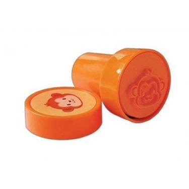 Imagem de Carimbo Escolar Fun Animais Coloridos Divertidos - Tilibra, Macaquinho