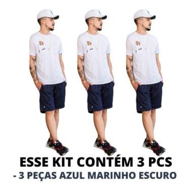 Imagem de 3 Bermuda Shorts Premium Furadinho Dry Fit Verão 2 Bolsos - KSFRENTS, 