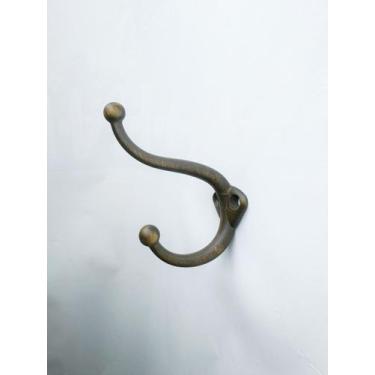 Imagem de Cabide Duplo Vertical Zamac Antique Fosco - CRIATIVA