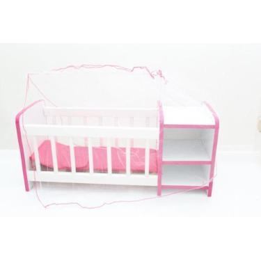 Imagem de Brinquedo  Berço Boneca Infantil Cômodas Véu Reborn  Adesivo de Urso -